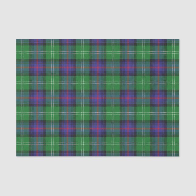 Papel De Seda Regalos escoceses Clan Sutherland Tartán (Anverso)