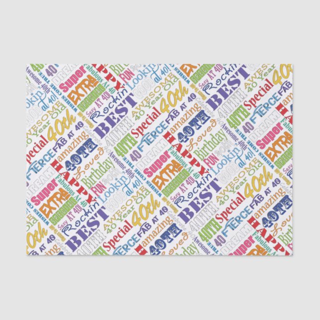 Papel De Seda Regalos Únicos Y Especiales De Fiestas De Cumpleañ (Anverso)