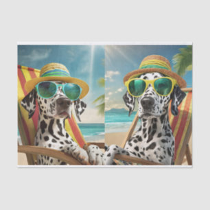 Papel De Seda Reggie Bahama y Matilda Mama, dálmatas en Vaca