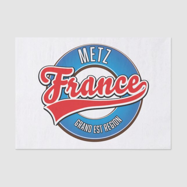 Papel De Seda Región de Metz Grand Est Francia (Anverso)