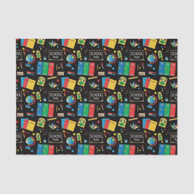 Papel De Seda Regla de profesores de escuela (Anverso)