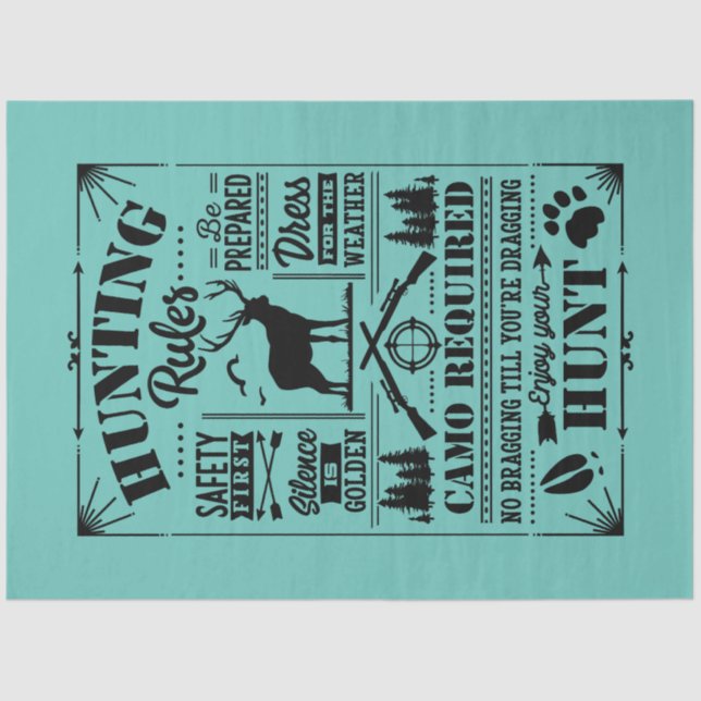 Papel De Seda Reglas de caza (Anverso)