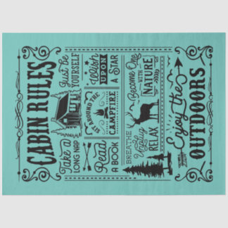Papel De Seda Reglas de la Cabaña