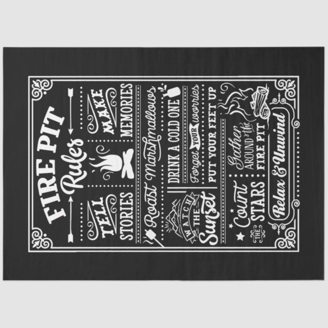 Papel De Seda Reglas de la plataforma de incendios (Anverso)