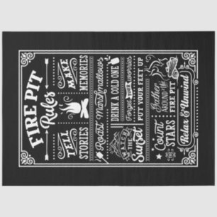 Papel De Seda Reglas del Fuego de Campana