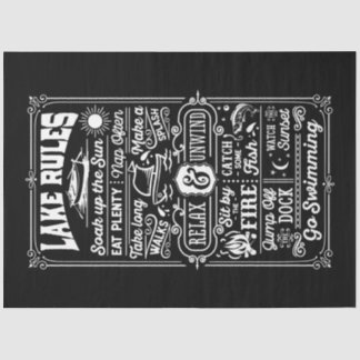 Papel De Seda Reglas del lago