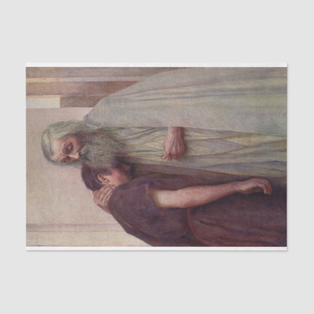 Papel De Seda Regreso a casa (padre e hijo) (Anverso)