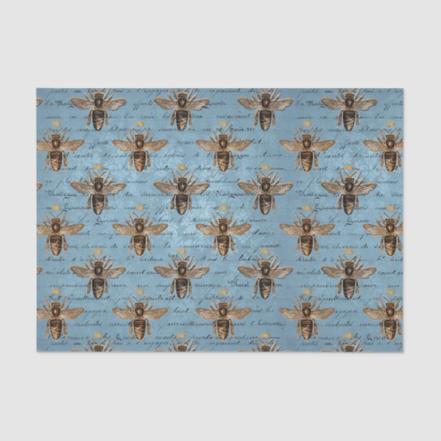 Papel De Seda Reina Abeja Vintage (Anverso)