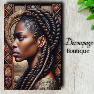 Papel De Seda Reina Africana de Regal Decoupage