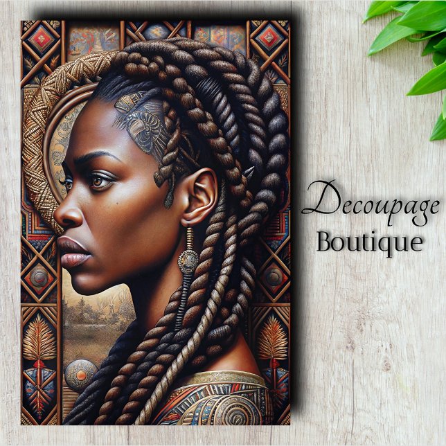 Papel De Seda Reina Africana de Regal Decoupage (Regal African Queen Decoupage Tissue Paper)