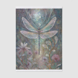 Papel De Seda Reina Brillante de Verano, Jardín de Libélulas