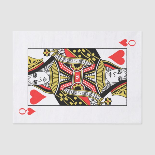 Papel De Seda Reina de corazones (Anverso)