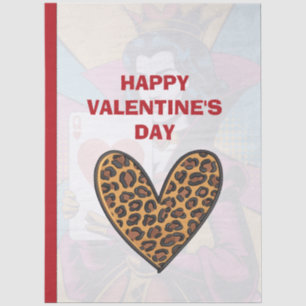 Papel De Seda Reina de Corazones Mujer Arte Pop