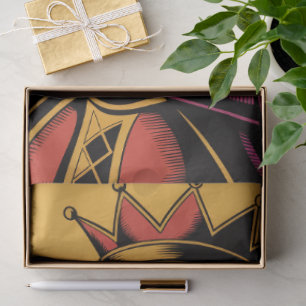 Papel De Seda Reina de Corazones Mujer Arte Pop