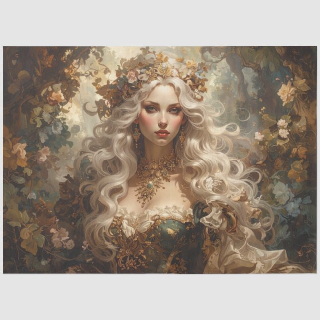 Papel De Seda Reina de rosas (Anverso)