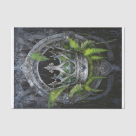 Papel De Seda Reina del Bosque, Corona de Plata de Helechos