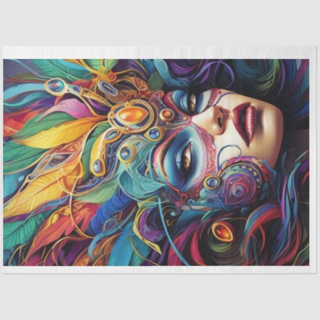 Papel De Seda Reina del Carnaval (Anverso)