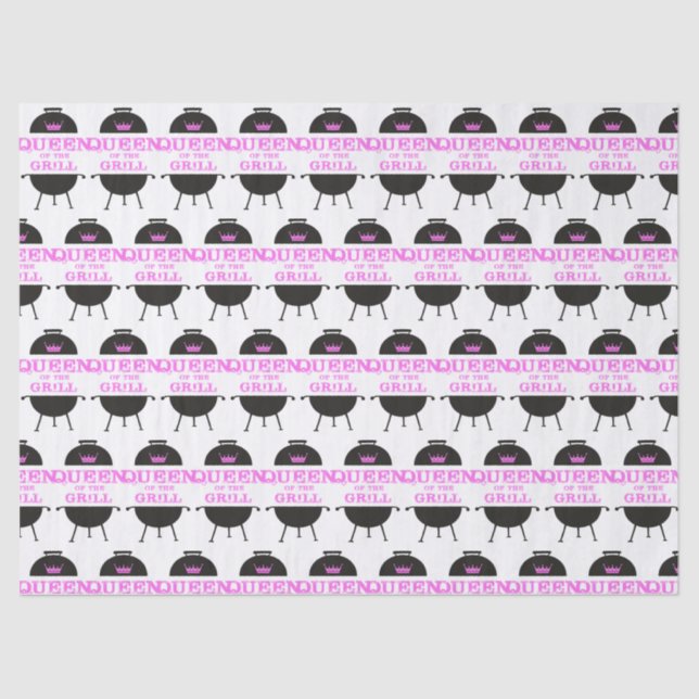 Papel De Seda Reina Del Grill, Rosa De La Corona Rosa (Anverso)