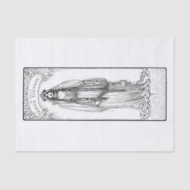 Papel De Seda Reina Eleanor (Anverso)