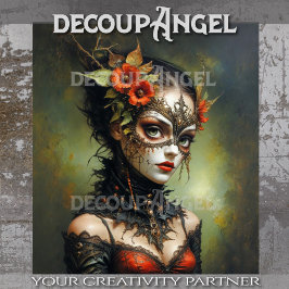 Papel De Seda Reina gótica de la desunión de la primavera