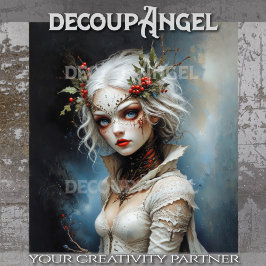 Papel De Seda Reina gótica de la desunión del invierno