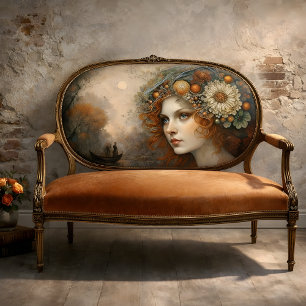 Papel De Seda Reina Hada de Otoño Río Fantasía Decoupage