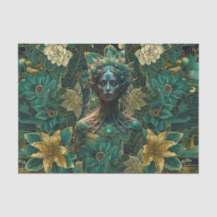 Papel De Seda Reinas de Esmeralda de Fantasía del Bosque Decoupa