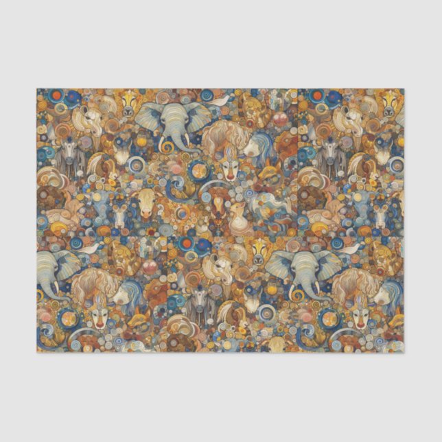 Papel De Seda "Reino colorido" (Anverso)