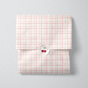 Papel De Seda Rejilla de ventana de color rosa suave para picnic