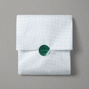Papel De Seda Rejilla Deformada Moderna   Geométrico Fluido Mini