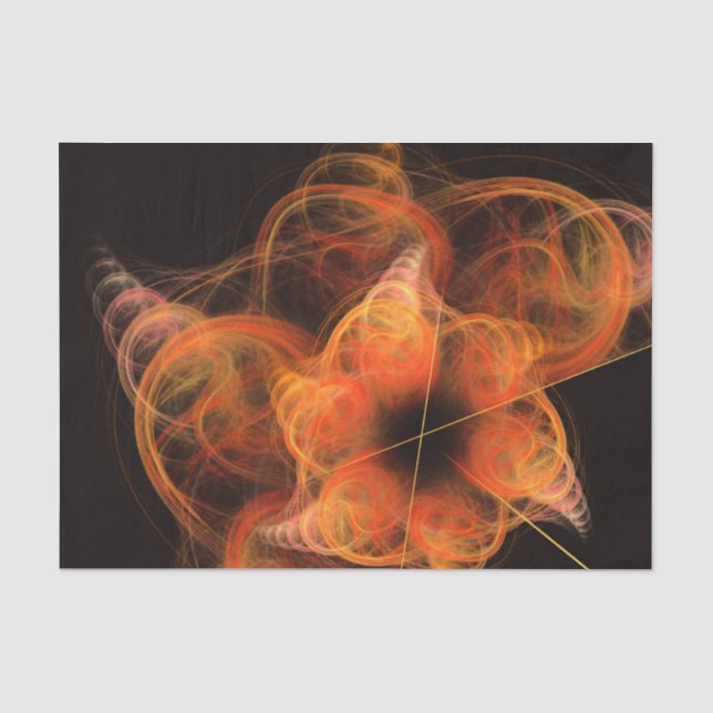 Papel De Seda relámpagos arte abstracto (Anverso)