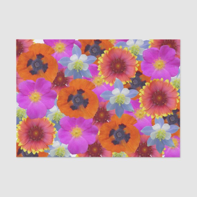 Papel De Seda Relevo del Wildflower (Anverso)