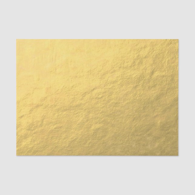 Papel De Seda Relieve metalizado dorado elegante impreso (Anverso)