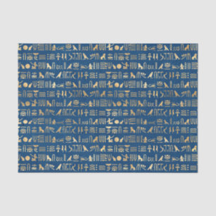 Papel De Seda Relieve metalizado dorado Fiesta temática egipcia