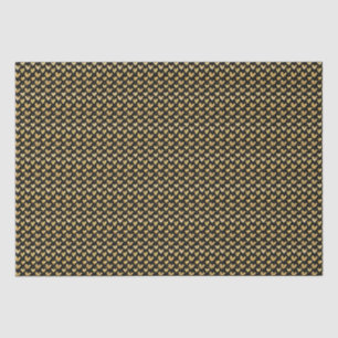Papel De Seda Relieve metalizado dorado negro y falso corazón dí