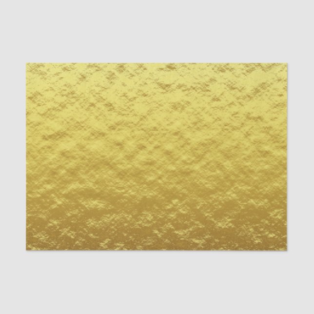 Papel De Seda Relieve metalizado dorado texturizado (Anverso)