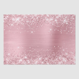 Papel De Seda Relieve metalizado Ombre Rosa Bebé Ligero Purpurin