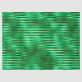 Papel De Seda Relieve metalizado rayado verde
