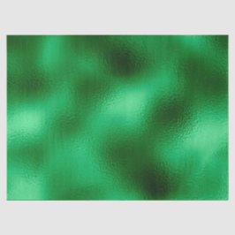 Papel De Seda Relieve metalizado verde