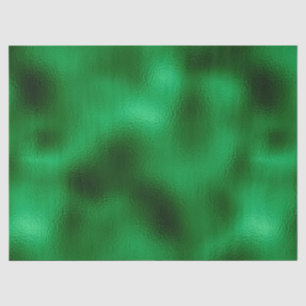 Papel De Seda Relieve metalizado verde