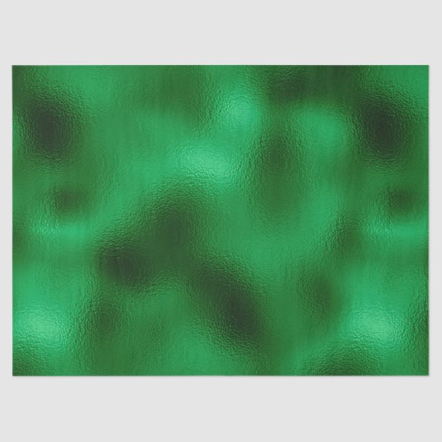 Papel De Seda Relieve metalizado verde (Anverso)