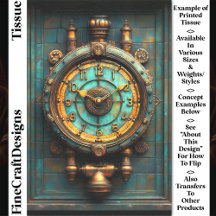 Reloj de latón Steampunk Victoriano CZ2 Decoupage