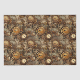 Papel De Seda Reloj de vapor de grano rugoso (3)