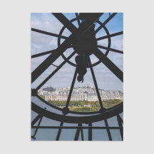 Reloj de vidrio gigante en el Musée d'Orsay - Parí