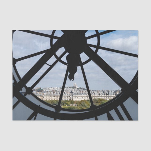 Papel De Seda Reloj gigante de vidrio en el Museo de Orsay - Par (Anverso)