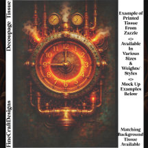 Reloj Industrial Steampunk Brillante FG8 Decoupage