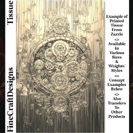 Papel De Seda Reloj metalizado, piñones de engranajes: desenlace