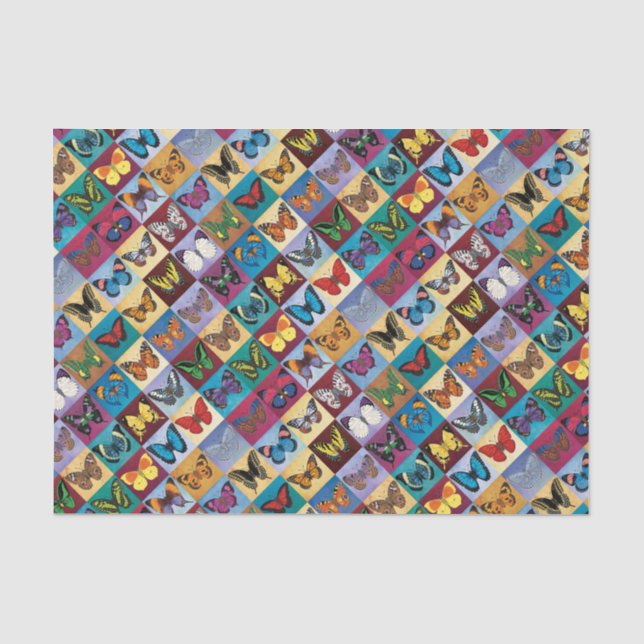 Papel De Seda Remiendo de la mariposa (Anverso)