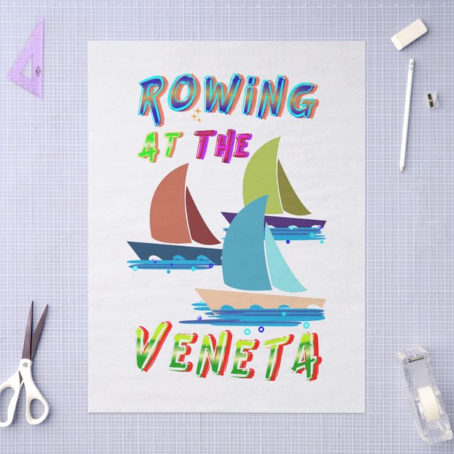 Papel De Seda Remo En La Veneta (Artesanía)