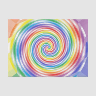 Papel De Seda Remolinos del arco iris